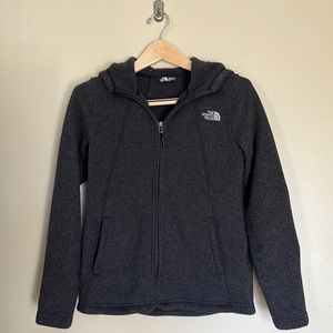 The North Face Jacket, Heather Gray, S/P, Zip, Pockets, Comfy & Cute, Genty Worn